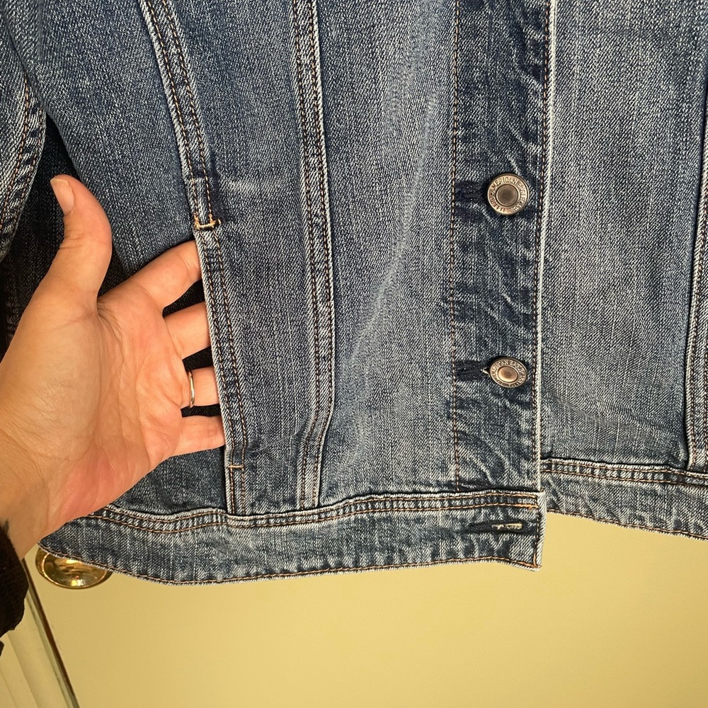 VTG Woman’s American Eagle Jean Jacket Sz XL - Picture 2 of 8